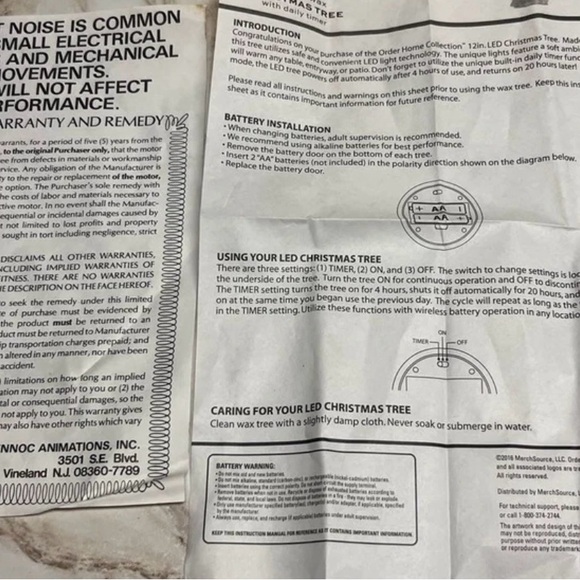 Home Collection~ 2 Boxes W/ 4 Color Changing Christmas Tree & Pine Scented (New) - Picture 7 of 12